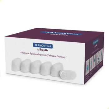 Filtros de Água Tramontina Breville Cafeteira Express 6 Unidades e Detergente em pó 3 Unidades 
