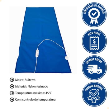 Colchonete Térmico Azul para Maca 1,60cm x 60cm 2 Temperaturas Sulterm 220V 10010