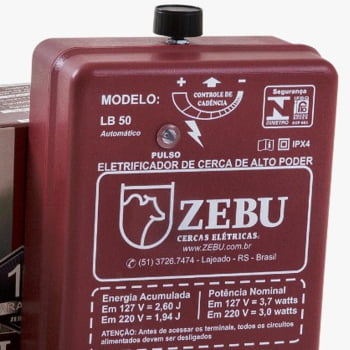 Eletrificador de Cerca Zebu Automático LB50 19747