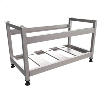 Cavalete Mesa Bancada Venancio Aço Inox para Chapas de 120cm da Linha Prime PCE120A 33709 Cavalete Mesa Bancada Venancio Aço Inox para Chapas de 120cm da Linha Prime PCE120A 33709
