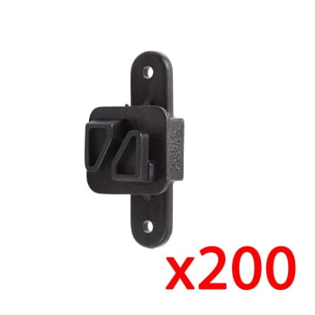 Isolador Zebu Tipo W Preto (200 UNID) 353X200