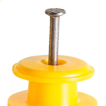 Isolador Zebu Roldana Amarelo 30 100 Unidades 27847