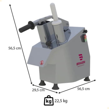 Processador de Alimentos Braesi Bivolt com 7 Discos de Corte BPA-07 P47533