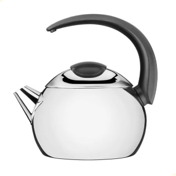 Chaleira Tramontina em Aço Inox Cabo Preto 18 cm 2,2 L 61482183