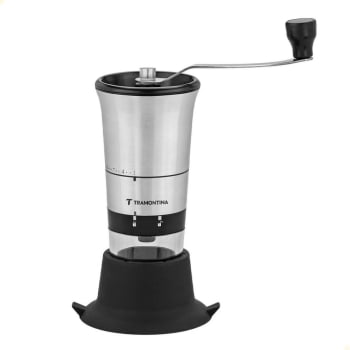 Moedor para Café Tramontina Realce em Aço Inox com Copo de Acrílico e Moinho em Cerâmica 61769000