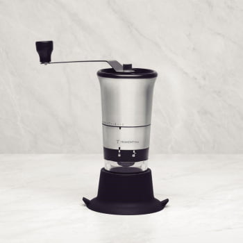 Moedor para Café Tramontina Realce em Aço Inox com Copo de Acrílico e Moinho em Cerâmica 61769000
