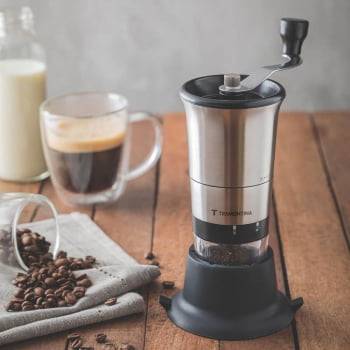 Moedor para Café Tramontina Realce em Aço Inox com Copo de Acrílico e Moinho em Cerâmica 61769000