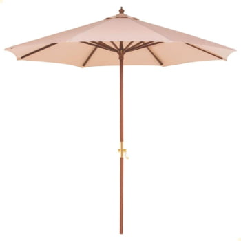  Ombrelone Tramontina em Madeira e Poliéster Bege sem Base 1,8 m 14999000