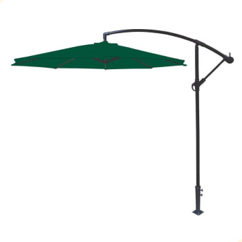 Ombrelone Lateral Tramontina em aço e Poliéster Verde sem Base 2,7m 14999009