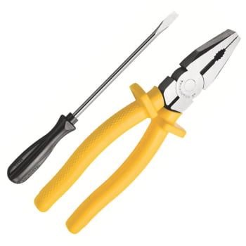 Kit Tramontina Alicate 8" e Chave Fenda 1/8x3 43408048