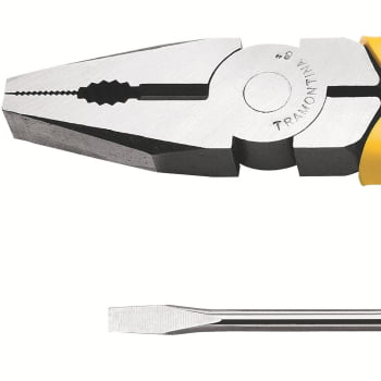 Kit Tramontina Alicate 8" e Chave Fenda 1/8x3 43408048