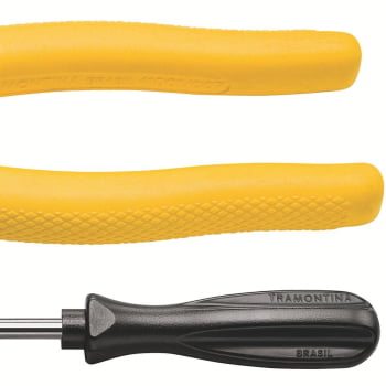Kit Tramontina Alicate 8" e Chave Fenda 1/8x3 43408048