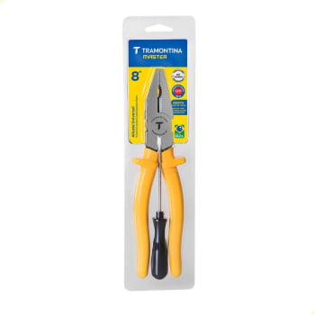 Kit Tramontina Alicate 8" e Chave Fenda 1/8x3 43408048