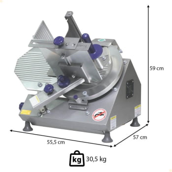Cortador Fatiador de Frios Automatico Gural Modelo AXT-30I Bivolt C008