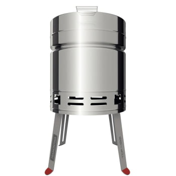 Churrasqueira a Carvão Tramontina TCP 400 Aço Inox com Bandeja para Carvão em Aço Esmaltado 26500006