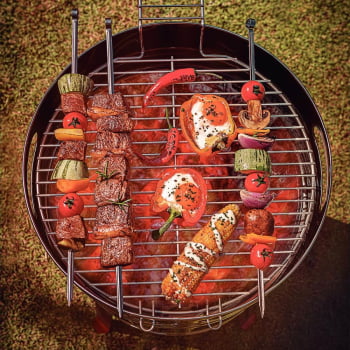 Churrasqueira a Carvão Tramontina TCP 400 Aço Inox com Bandeja para Carvão em Aço Esmaltado 26500006