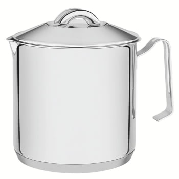 Fervedor Tramontina Solar em Aço Inox Fundo Triplo com Tampa 14 cm 2 L 62512145