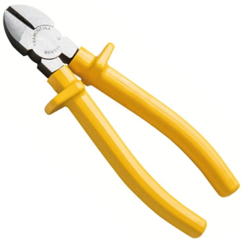 Alicate Tramontina Corte Diagonal 6" Isolado 1000 V Amarelo Forjado Em Aço Especial 41006106