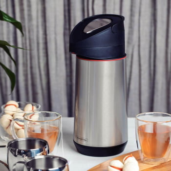 Garrafa Térmica Tramontina Exata em Aço Inox com Ampola de Vidro 1,2 L 61641120