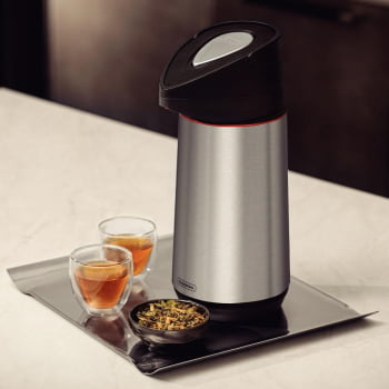 Garrafa Térmica Tramontina Exata em Aço Inox com Ampola de Vidro 1,2 L 61641120