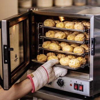 Forno Elétrico Progás Turbo Fast Oven Vermelho 4 Esteiras PRP-004 G2 220V P37639