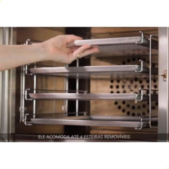 Forno Elétrico Progás Turbo Fast Oven Vermelho 4 Esteiras PRP-004 G2 220V P37639