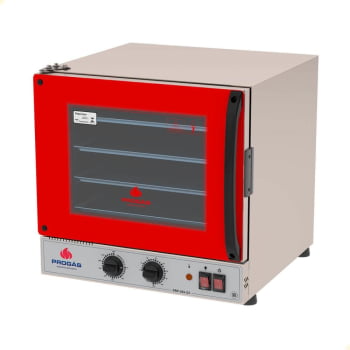 Forno Elétrico Progás Turbo Fast Oven Vermelho 4 Esteiras PRP-004 G2 127V P37640