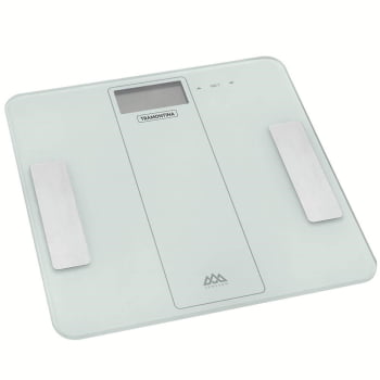 Balança Digital Smart Tramontina Adatto Corporal Vidro p/ Banheiro Capacidade Máxima 180Kg 61101230