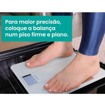 Balança Digital Smart Tramontina Adatto Corporal Vidro p/ Banheiro Capacidade Máxima 180Kg 61101230