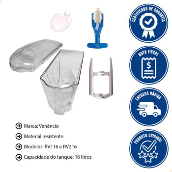 Kit Tanque Reservatório com Tampa + Torneira Completa + Pingadeira Completa + Pá Agitadora 50921-509