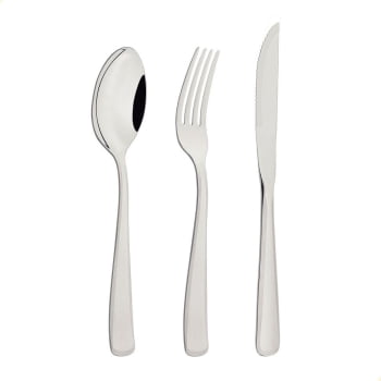 Faqueiro Tramontina Pacific Aço Inox c/ Facas de Churrasco Brilho e Detalhes no Cabo 36 Pçs 66962134