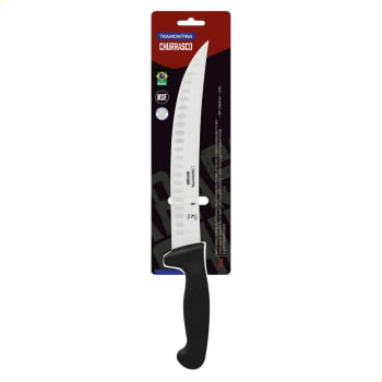 Faca para Carne Butcher com Lâmina em Aço Inox e Cabo em Polipropileno Preto 10" 24658100
