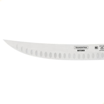 Faca para Carne Butcher com Lâmina em Aço Inox e Cabo em Polipropileno Preto 10" 24658100