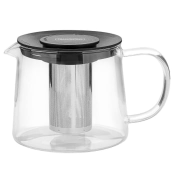 Bule para Chá Tramontina em Vidro e Aço Inox com Infusor 900 ml 61762090