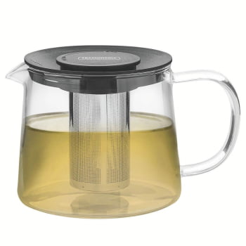 Bule para Chá Tramontina em Vidro e Aço Inox com Infusor 900 ml 61762090