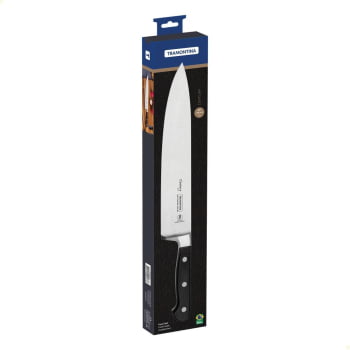 Faca Chef Tramontina Century Lâmina em Aço Inox  Cabo de Policarbonato e Fibra de Vidro 10" 24011110