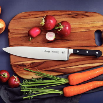 Faca Chef Tramontina Century Lâmina em Aço Inox  Cabo de Policarbonato e Fibra de Vidro 10" 24011110
