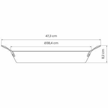 Paellera Tramontina Profissional em Ferro 38 cm 5,1 L 20765038