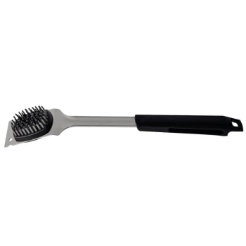 Escova para Grelhas Tramontina Churrasco Black Aço Inox e Cabo Polipropileno Preto Raspador 26594100