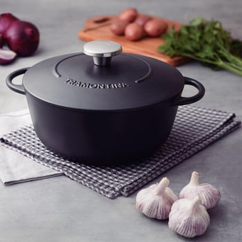 Caçarola Tramontina Trento 24cm 4L Ferro Fundido Esmaltado  Rev. Int Ant Starflon Excellent 20805024