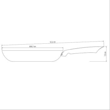 Frigideira Tramontina Trento 30cm 3L Ferro Fundido Esm. e Rev. Antiad. Starflon Excellent 20836030