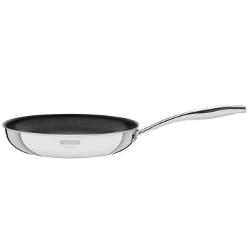 Frigideira Tramontina Grano 26cm 2,2L Aço Inox Corpo Triplo Revest. Int em Antia com Cabo 62155267