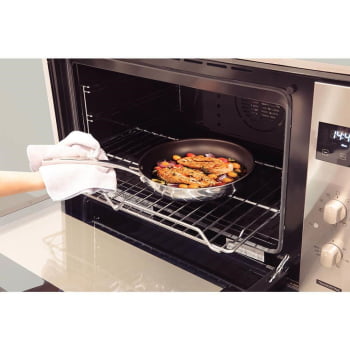 Frigideira Tramontina Grano 26cm 2,2L Aço Inox Corpo Triplo Revest. Int em Antia com Cabo 62155267