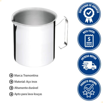 Caneca Fervedor Allegra Tramontina em Aço Inoxidável 1,5 Litros - 61109121