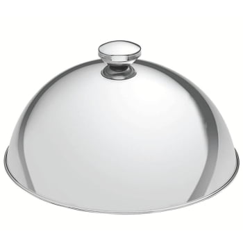 Cloche Tramontina Service em Aço Inox 24,5 cm de Diâmetro Tampa Cobrir Alimentos 61427240