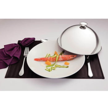Cloche Tramontina Service em Aço Inox 24,5 cm de Diâmetro Tampa Cobrir Alimentos 61427240