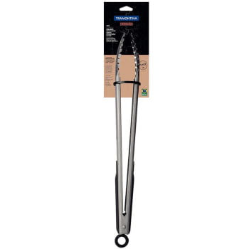 Kit Churrasco Black 5 Peças Faca + Garfo + Espátula + Pegador + Escova