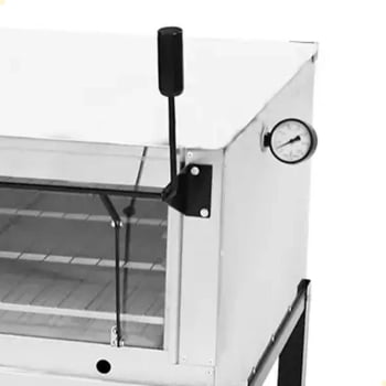 Kit Forno Industrial Venâncio Roma Inox 90 Cm com Pedra Refratária Gás GLP + Grelha Adicional FIRI90