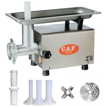 Moedor Picador Elétrico Comercial CAF Boca 8 Bivolt 60 HZ 1/3 CV P008221113