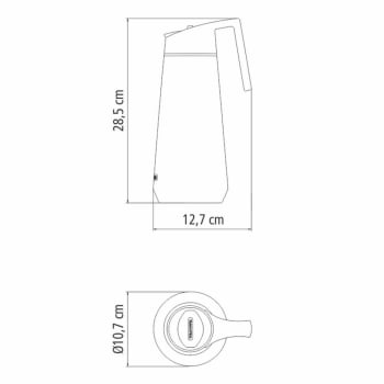 Bule Térmico Tramontina Exata em Aço Inox 1 L 61638100